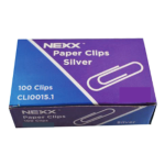 Nexx Silver paper clips 33mm 100’s 